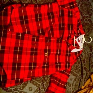 Tommy Hilfiger red and black plaid